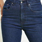 Babine High Rise Stretch Denim Skinny Jeans - Dark Blue - JMOJO - Women's Skinny Jeans
