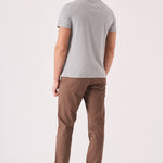 EASTON Men's Stretch Slim Fit Chino Pants - Brown - JMOJO - Men's Chino Trousers
