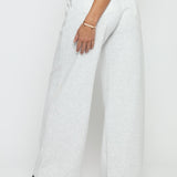 GREY MARL MOJO WIDE LEG JOGGER - JMOJO - Women's Wide Leg Joggers