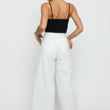 GREY MARL MOJO WIDE LEG JOGGER - JMOJO - Women's Wide Leg Joggers