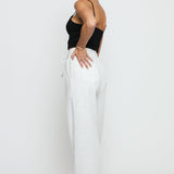GREY MARL MOJO WIDE LEG JOGGER - JMOJO - Women's Wide Leg Joggers