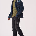 HOODED DENIM JACKET - INDIGO BLUE - JMOJO - Men's Hooded Cargo Denim Jackets