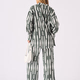 LONGLINE OVERSIZED SHIRT - GREEN - JMOJO - Women's Oversized Shirts