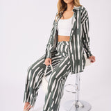 LONGLINE OVERSIZED SHIRT - GREEN - JMOJO - Women's Oversized Shirts