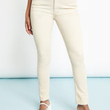 Monja High Rise Stretch Skinny Jeans - Ecru - JMOJO - Women's Skinny Jeans