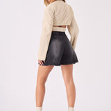 Orla A - Line Denim Shorts – Black Wash - JMOJO - Women's Denim Shorts