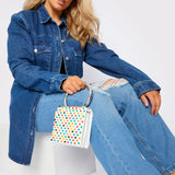 PLUS SIZE LONG DENIM SHIRT - MID BLUE - JMOJO - Women's Oversize Denim Shirts