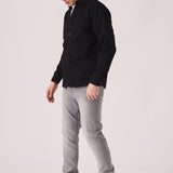SLIM FIT DENIM SHIRT - BLACK - JMOJO - Men's Denim Shirts