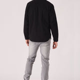 SLIM FIT DENIM SHIRT - BLACK - JMOJO - Men's Denim Shirts