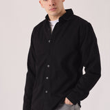 SLIM FIT DENIM SHIRT - BLACK - JMOJO - Men's Denim Shirts