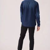 SLIM FIT DENIM SHIRT - INDIGO BLUE WASH - JMOJO - Men's Denim Shirts