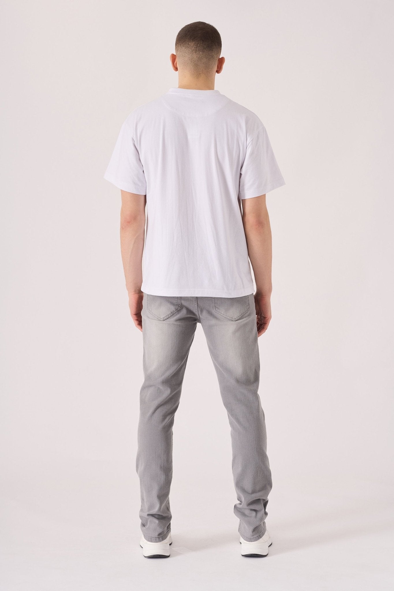 SLIM FIT JEANS - GREY - JMOJO - Men's Skinny Jeans