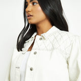 Willow Denim Trucker Jacket – White - JMOJO - Women's Denim Jackets