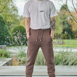 TAPERED JOGGERS - BROWN