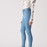 Ember High Waist Skinny Jeans - Mid Blue