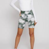 Elowen Cycling Print Shorts - Green