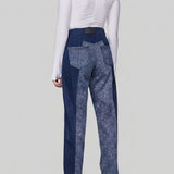 Drift Two Tone Tapered Denim Jeans - Dark Blue