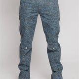 Pinnacle Printed Straight Leg Jeans  - Grey