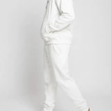 Evergreen Essential Oversized Zip Up Hoodie - White