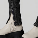 Orla High Waist Skinny Jeans - Black Acid Wash