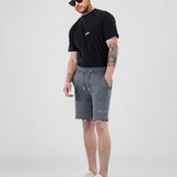 Obsidian Relaxed Fit Sweatshorts- Cool Grey