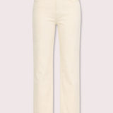 Jorah High Waisted Relaxed Straight Leg Jeans - Stone
