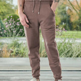 TAPERED JOGGERS - BROWN