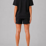 Ember Oversized Stretch T-shirt - Black