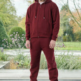 TAPERED JOGGERS - Burgundy