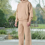 PULLOVER HOODIE - BEIGE