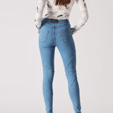 Ember High Waist Skinny Jeans - Mid Blue