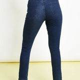 Babine High Rise Stretch Denim Skinny Jeans - Dark Blue