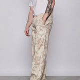 Harbour Tie-Dye Wide Leg Joggers - Beige