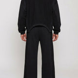 Mist Crew Neck Jumper - Black