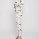 Zaria Dipped Waistband Legging - White
