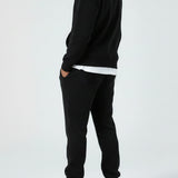 Mist Oversized Zip Up Hoodie for Men - Black