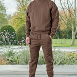 TAPERED JOGGERS - BROWN