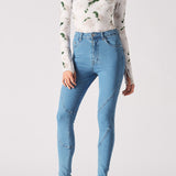 Ember High Waist Skinny Jeans - Mid Blue