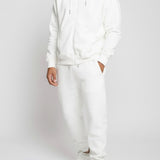 Evergreen Essential Oversized Zip Up Hoodie - White