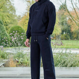 WIDE LEG JOGGERS - DARK NAVY