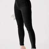 Selene High Waisted Jegging – Black
