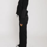 Luna Drawstring Hoodie with Thumbholes - Black