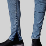 Triadia High Waisted Petite Skinny Jeans - Light Blue