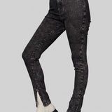 Orla High Waist Skinny Jeans - Black Acid Wash