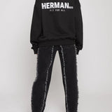 Sage Limited Edition Asymmetric Sweatshirt - Black