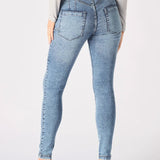 Booni Sculpt High Rise Stretch Skinny Jeans - Light Blue