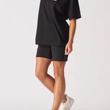 Ember Oversized Stretch T-shirt - Black