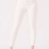 Ceci High Rise Cotton Denim Skinny Jeans - White