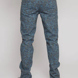 Pinnacle Printed Straight Leg Jeans  - Grey