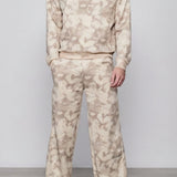 Harbour Tie-Dye Wide Leg Joggers - Beige
